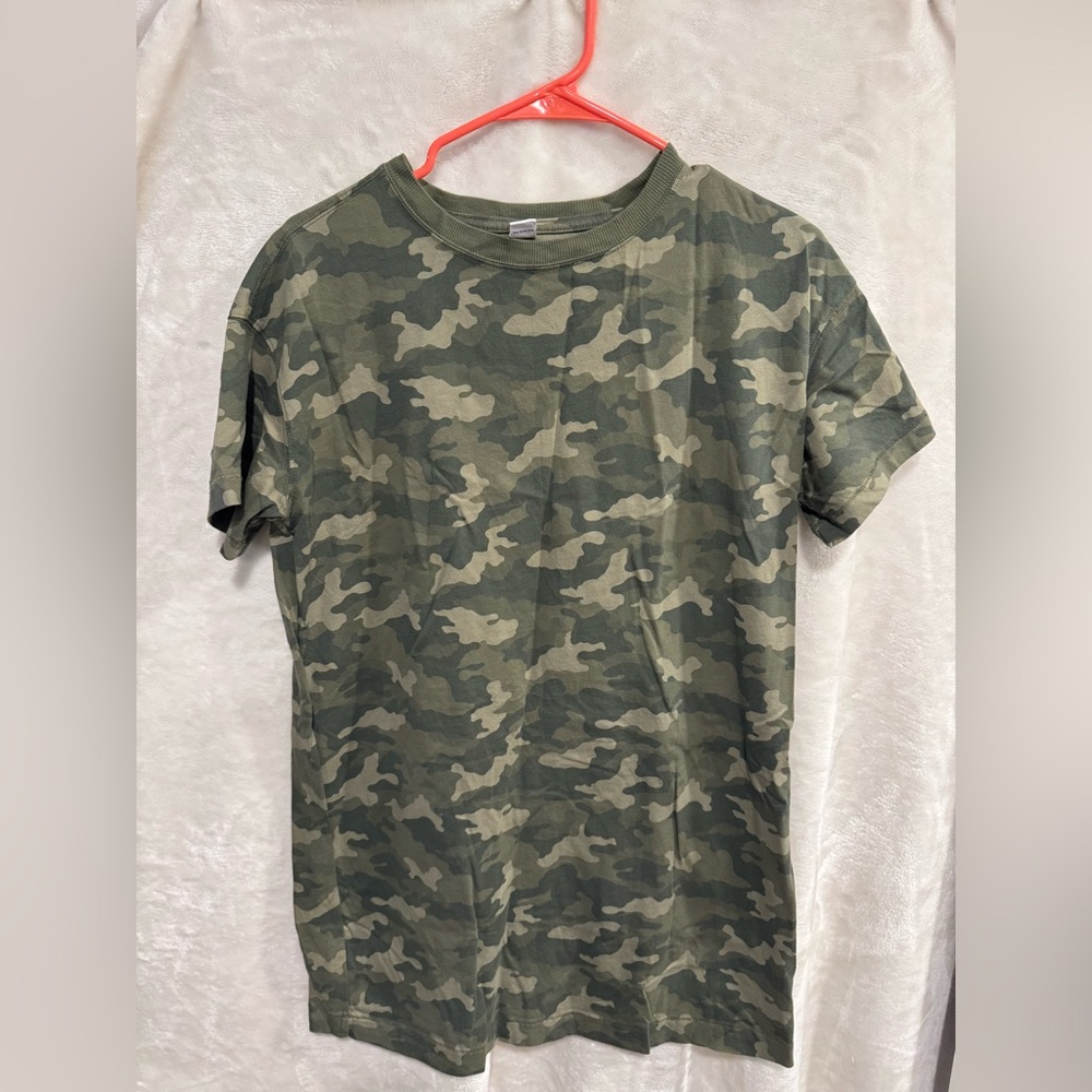 Old Navy Camouflage Tee Shirt Dress - Green and Tan
